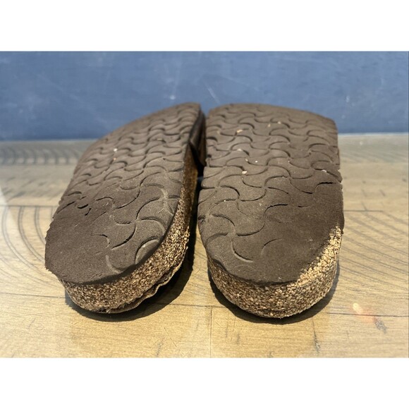 Birkenstock Madrid Womens Slide Sandal Size 8 US 39 Single Strap brown leather - Picture 8 of 10